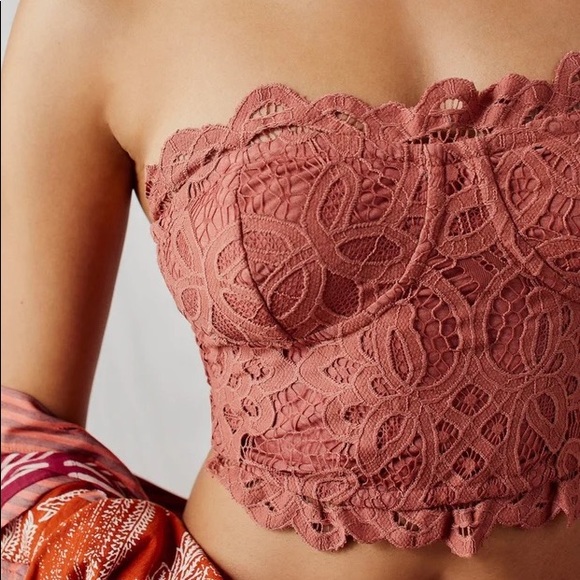 NWT Free People Adella Corset Bra / Copper - Picture 3 of 12